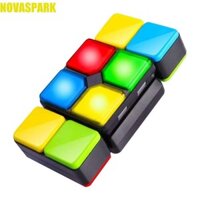 Novaspark Phát Sáng Âm Nhạc Magic Cube, Đèn Led Nhựa Điện Tử Magic Cube Memory Game, Khối Ma Thuật Xếp Hình Phù Hợp Với Trí Thông Minh Đồ Chơi Có Thể Thay Đổi Người Lớn Và Trẻ Em