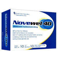 Novewel 40mg điều trị co thắt dạ dày ruột, các cơn đau quặn mật, quặn thận