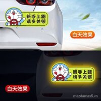 Novice Sticker Nam Châm Dán Trang Trí Xe Hơi Hình Mèo tinkerbell Dễ Thương