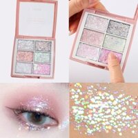 Novo Candy Eyeshadow Cream Mashed Potato Pearlescent Six-Color Sequin Eye Makeup Glitter Earth Color Eyeshadow Palette