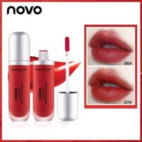 Novo Cream Ice Cream Lip Glaze Sinh Viên Mặt Trơn Chống Phai Màu Chống Thấm Nước Mờ Nhung Son Môi NOVO Lip Glaze20250403