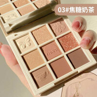 Novo Eyeshadow Palette Earth Tone Daily Light Makeup Beads Matte Niche Brand 2023 Cửa hàng flagship chính thức đích thực mới