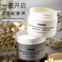 Novo Makeup er Cream Deep Facial Makeup NOVO Makeup Remover Cream Deep Cleaning Facial Makeup Remover Sensitive Skin Gentle Non Irritating Makeup Remover Oil Eye Lip Makeup Remover 9.10G