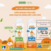Novo Petie Novocare xịt giải cảm hạ sốt 100% từ thiên nhiên giảm cảm giác khó chịu mỏi cơ nhức đầu giảm nhiệt.