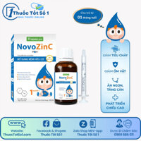 NOVOZINC DROPS - Kẽm Hữu Cơ Dạng Giọt Cho Bé Từ 1+ Tháng Tuổi | Vị thơm ngon, hàm lượng cao, lượng uống ít | (chai 15ml)