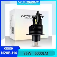 Novsight Hàng Mới Về Đèn LED Xe Máy N20B H4 Bóng Đèn Pha LED Mini Chiếu Xa/Thấp 35W 6000LM Siêu Sáng 6500K Hàng Có Sẵn 1 Chiếc Cắm Và Chạy Bảo Hành 2 Năm