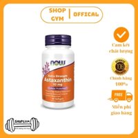 NOW Astaxanthin chống oxi hóa, lão hóa, hỗ trợ đẹp da, giảm nám, mờ nếp nhăn - Shop Gym