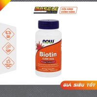 Now Biotin 5000MCG Viên Uống Mọc Tóc, Giảm Rụng Tóc, Đẹp Da, Chắc Khỏe Móng