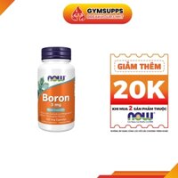 Now Boron 3mg Viên Uống Tăng Cường Sức Khỏe Nam Giới, Tăng Testosteron