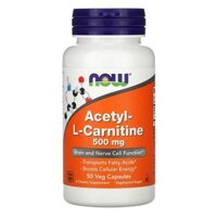 NOW Foods Acetyl-L- Carnitine 500 mg 50 Veg Capsules