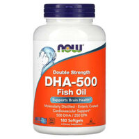 NOW Foods Double Strength DHA-500 Fish Oil 180 Softgels