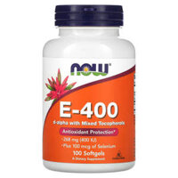 NOW Foods E-400 D-Alpha with Mixed Tocopherols 268 mg (400 IU) 100 Softgels