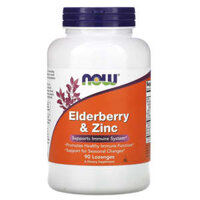 NOW Foods Elderberry & Zinc 90 Lozenges
