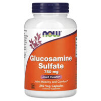 NOW Foods Glucosamine Sulfate 750 mg 240 Veg Capsules