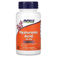 NOW Foods Hyaluronic Acid 50 mg 60 Veg Capsules