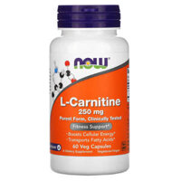 NOW Foods L-Carnitine 250 mg 60 Veg Capsules