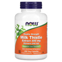 NOW Foods Milk Thistle Extract Double Strength 300 mg 200 Veg Capsules
