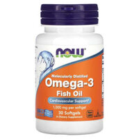 NOW Foods Omega-3 Fish Oil 500 mg 30 Softgels