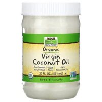 NOW Foods Real Food Organic Virgin Coconut Oil 20 fl oz (591 ml)