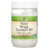 NOW Foods Real Food Organic Virgin Coconut Oil 12 fl oz (355 ml)