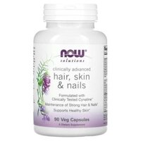 NOW Foods Solutions Clinically Advanced Hair Skin & Nails 90 Veg Capsules