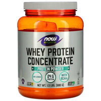 NOW Foods Sports Whey Protein Concentrate Protein Powder Unflavored 1.5 lbs (680 g)