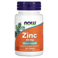 NOW Foods Zinc 50 mg 100 Tablets