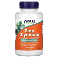 NOW Foods Zinc Glycinate 120 Softgels