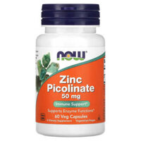 NOW Foods Zinc Picolinate 50 mg 60 Veg Capsules