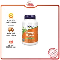 NOW GINKGO BILOBA 60MG 240 VIÊN | Giảm Căng Thẳng Stress Cải Thiện Trí Nhớ Giúp Thông Minh