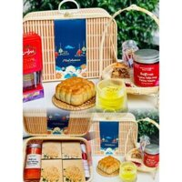 [NOW] Giỏ quà tặng 2024 , giỏ đựng quà tết đan tre, hộp quà tặng tròn có quai, làn tre đựng hạt, hộp đựng thực phẩm,Tết