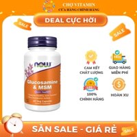 NOW Glucosamine + MSM + Chondroitin Sulfate - Hỗ Trợ Sức Khoẻ Xương Khớp, Sụn Khớp, Giảm Đau Nhức Khớp