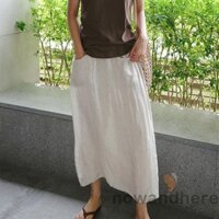 Now-quần Capri ống rộng nhiều túi dành cho nữ