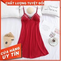 (NOW SHIP GIAO NHANH 1H)  Sx655 váy ngủ lụa satin - đầm ngủ cao cấp - MinhTrang