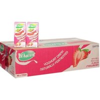Now Ship - Thùng 48 hộp sữa Yomost vị dâu hộp 170 ml