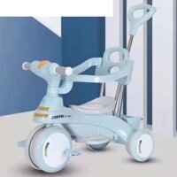 [Now Ship] Xe đạp 3 bánh trẻ em có tay đẩy có đèn nhạc cho bé 1-2-3-4 tuổi