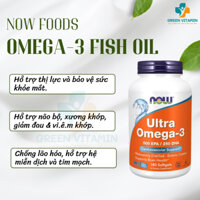 Now Ultra Omega 3 500 EPA / 250 DHA Viên uống dầu cá Omega-3 180 viên