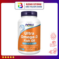 Now Ultra Omega 3 Giúp Đẹp Da Chống Lão Hóa Sáng Mắt Omega3 Fish Oil NOW Từ Mỹ 180 Viên