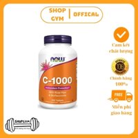 Now Vitamin C-1000 mg with 100 mg of Bioflavonoids, vitamin C tăng cường miễn dịch, chống lão hóa, đẹp da