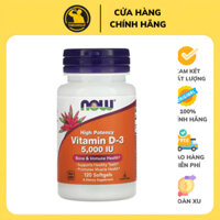 Now Vitamin D3 5000IU Hổ Trợ Xương Khớp Tăng Miễn Dịch