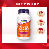 Now VITAMIN D3 K2 1.000IU/45mcg (120 viên), Hỗ Trợ Tăng Đề Kháng, Phát Triển Xương