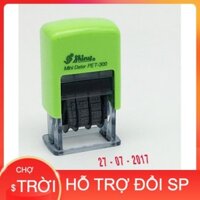 [Nowship] Con Dấu Đóng Ngày Tháng Năm (Đóng Ngày Sản Xuất, Hạn Sử Dụng, Ngày Tháng Năm) Có Mực Sẵn Shiny PET S300/S400