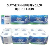 [NOWSHIP]-Lốc Giấy vệ sinh Pulppy( 2 lớp 10 cuộn)-khăn giấy đa năng cao cấp