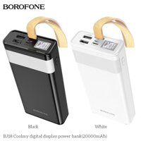 ⚡NowShip⚡ Pin Sạc Dự Phòng 20000 mAh Borofone BJ18 Tích Hợp Đèn Bàn Đèn Led HIển Thị Kỹ Thuật Số 2 Cổng USB Chính Hãng