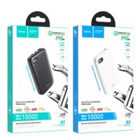 ✔Nowship - Pin sạc Dự Phòng sạc nhanh PD 20W+QC3.0 HOCO Q2 10000MAH VOOC có đèn LED chính hãng