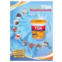 [Nowship] Sơn Chống thấm Toa weathercoat (1kg) - màu đen