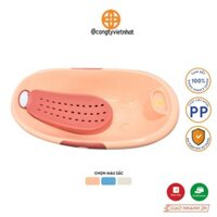 [NOWSHIP]Chậu tắm nhựa cho bé hình Elip Việt Nhật (tặng kèm võng tắm)