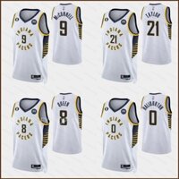 Np2 2023-2024 Indiana Pacers Jersey Taylor McConnell Haliburton Nữ Hoàng Bóng Rổ Thể Thao Áo Unisex Plus Kích Thước PN2
