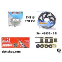 NSD Nhông dĩa RECTO sên RK vàng đen Benelli TNT150 TNT15 TNT 150 chính hãng