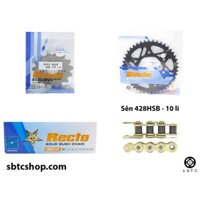 NSD Nhông sên dĩa Recto 10 li GPX Demon 150 chính hãng Thái Lan